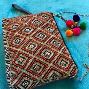 NEW gorgeous beaded EXPRESS NYC purse